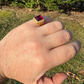 Emerald Cut Red Ruby Wedding Ring  customdiamjewel   
