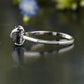 Radiant Moissanite Diamond White Gold Ring