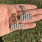 Hip Hop King With Crown Pendant  customdiamjewel   