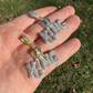 Hip Hop King With Crown Pendant  customdiamjewel   