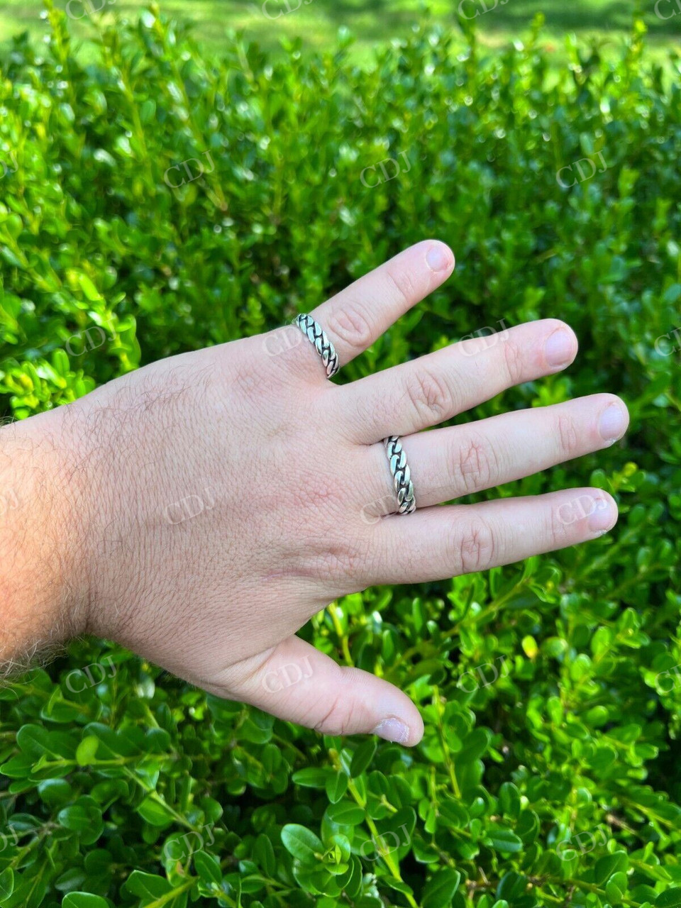 Hip Hop Style Plain Cuban Link Ring  customdiamjewel   