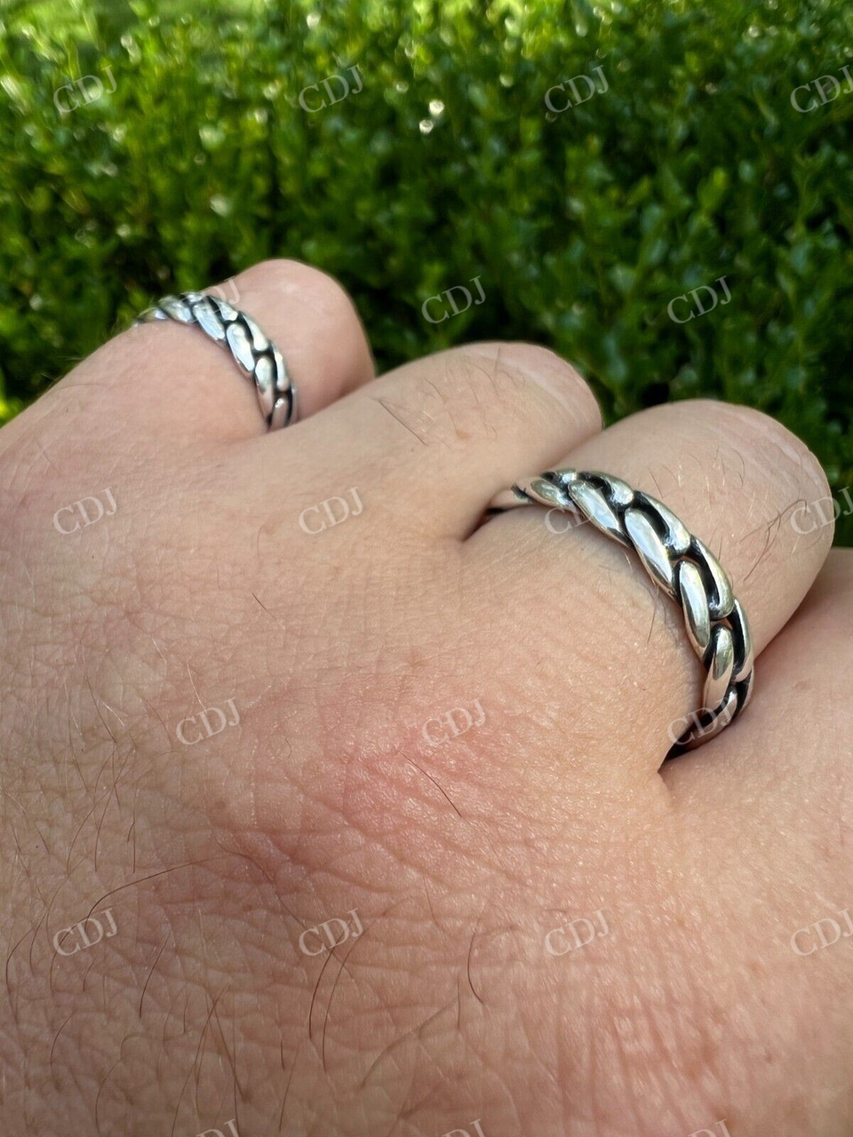 Hip Hop Style Plain Cuban Link Ring  customdiamjewel   
