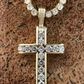 Channel Set Mens Hip Hop Tennis Cross Pendant  customdiamjewel   