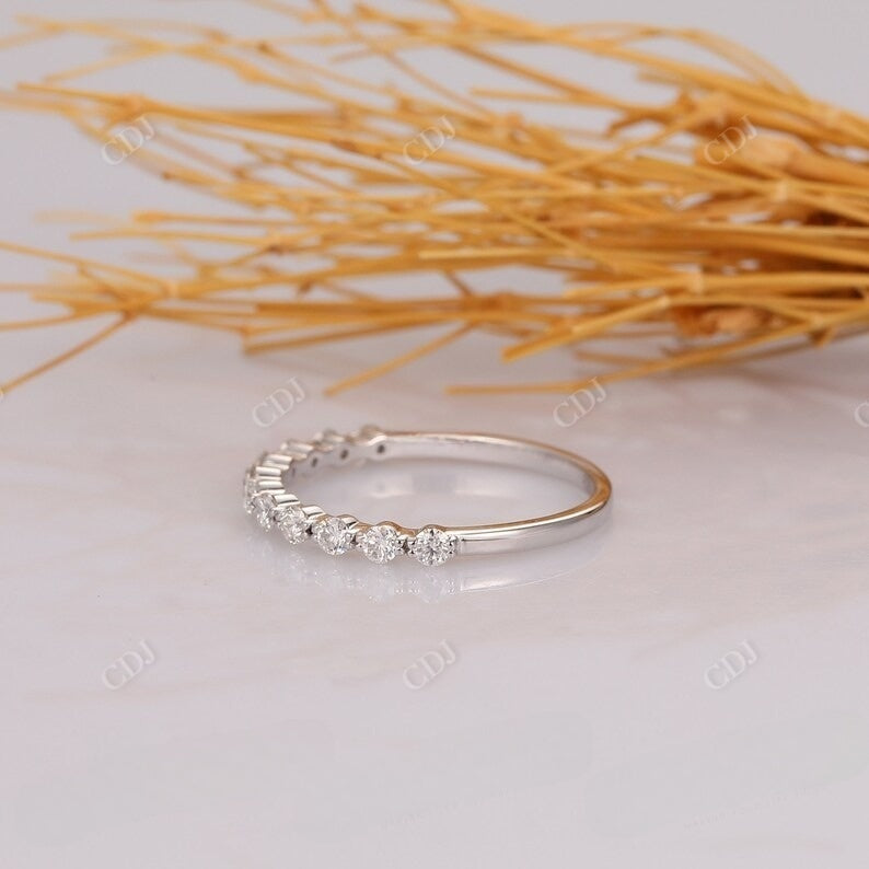 0.36CT Round Cut Real Diamond Stacking Wedding Band  customdiamjewel   