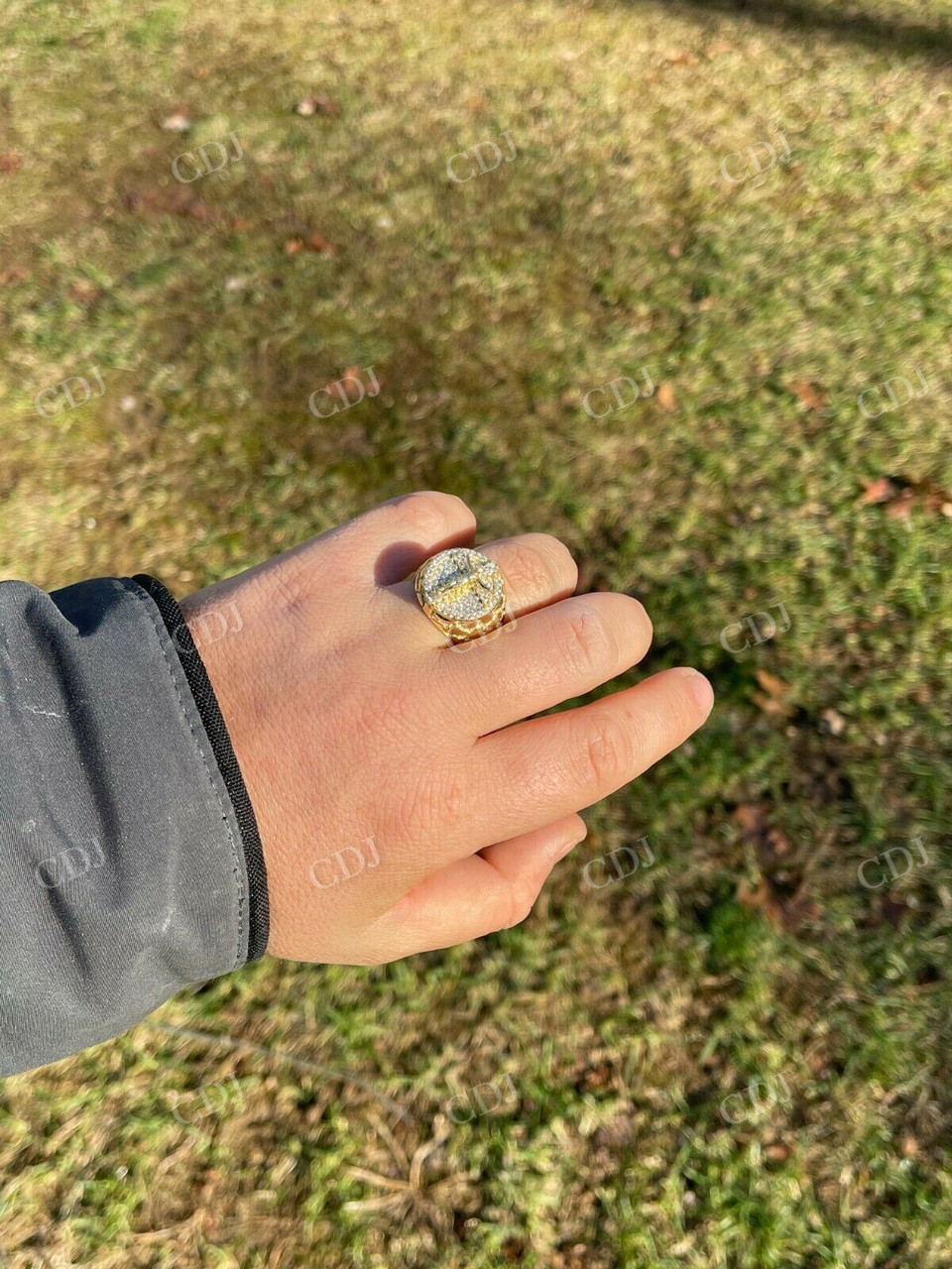 Round Shaped Jesus Design Hip Hop Ring  customdiamjewel   