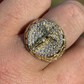 Round Shaped Jesus Design Hip Hop Ring  customdiamjewel   