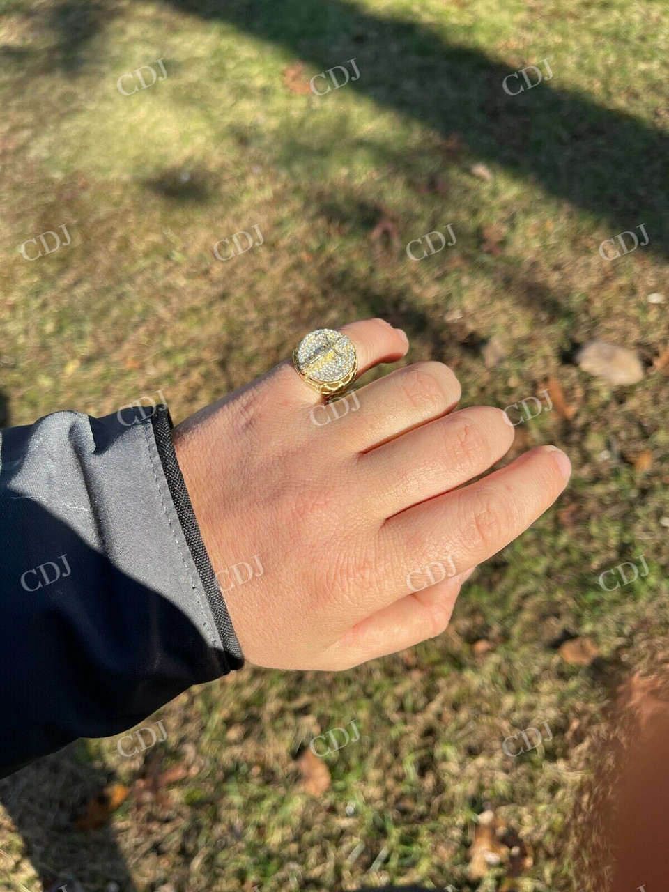 Round Shaped Jesus Design Hip Hop Ring  customdiamjewel   