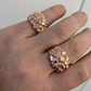 Solid Rose Gold Textured Ring For Men  customdiamjewel   