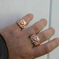 Solid Rose Gold Textured Ring For Men  customdiamjewel   