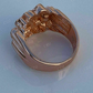 Solid Rose Gold Textured Ring For Men  customdiamjewel   