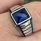 Blue Sapphire Designer Ring For Men  customdiamjewel   
