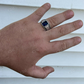 Blue Sapphire Designer Ring For Men  customdiamjewel   
