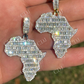 Hip Hop Africa Map Shape Pendant  customdiamjewel   