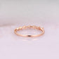 0.42CT Pear Cut Real Diamond Art Deco Wedding Band  customdiamjewel   
