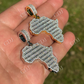 Hip Hop Africa Map Shape Pendant  customdiamjewel   