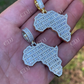 Hip Hop Africa Map Shape Pendant  customdiamjewel   
