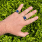 Blue Sapphire Designer Ring For Men  customdiamjewel   