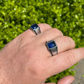 Blue Sapphire Designer Ring For Men  customdiamjewel   