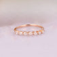 0.42CT Pear Cut Real Diamond Art Deco Wedding Band  customdiamjewel 10 KT Solid Gold Rose Gold VVS-EF