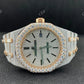 Full Iced Out Audemars Piguet Royal Oak Moissanite Watch customdiamjewel