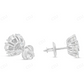 Luxury Moissanite Diamond Flower Stud Earrings Stud earrings CustomDiamJewel