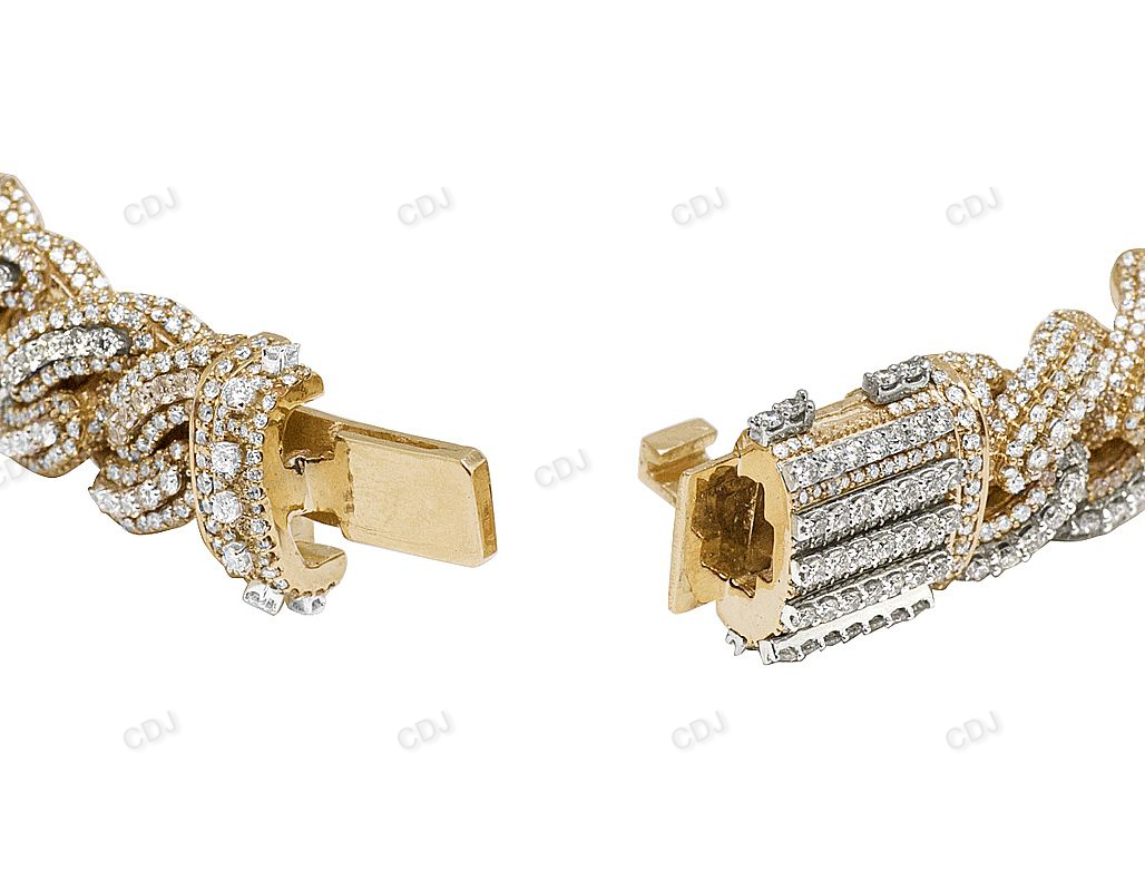 14MM VVS Moissanite Bold Miami Cuban Bracelets hip hop jewelry customdiamjewel