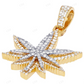 1.35 CTW Sterling Silver Moissanite Herbal Leaf Pendant CustomDiamJewel