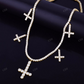 Full Iced Out Diamond Cross Tennis Chain hip hop jewelry CustomDiamJewel
