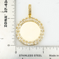 1.90 CTW Baguette And Round Diamond Circle Picture Pendant hip hop jewelry CustomDiamJewel