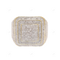 VVS Moissanite Iced Out Square Men's Ring hip hop jewelry customdiamjewel