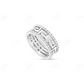 14K White Gold Greek Logo Diamond Eternity Band hip hop jewelry CustomDiamJewel