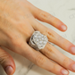 Hip Hop 7.04 CTW Cluster Diamond Statement Ring Hip Hop Ring customdiamjewel