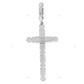 2 Inch Moissanite Flower Cross Pendant hip hop jewelry CustomDiamJewel