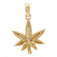 1.35 CTW Sterling Silver Moissanite Herbal Leaf Pendant CustomDiamJewel