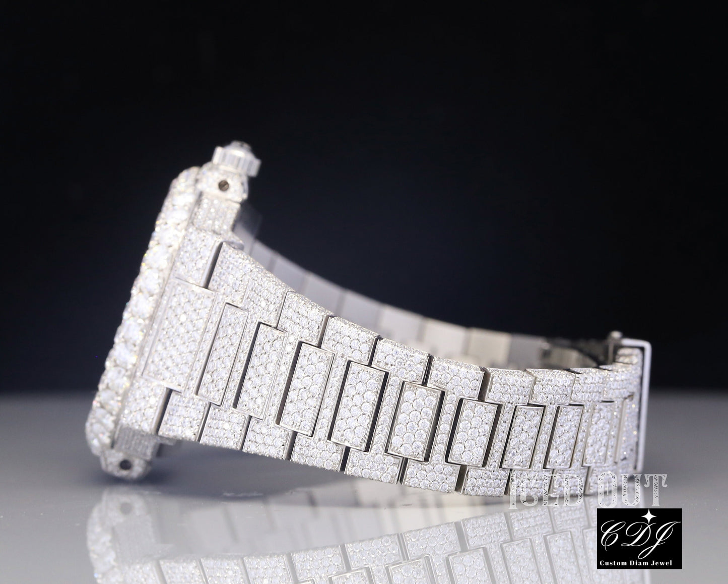 Patek Philippe Moissanite Diamond Wrist Watch customdiamjewel