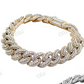 14MM VVS Moissanite Bold Miami Cuban Bracelets hip hop jewelry customdiamjewel