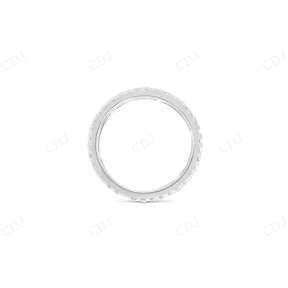 14K White Gold Greek Logo Diamond Eternity Band hip hop jewelry CustomDiamJewel