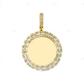 1.90 CTW Baguette And Round Diamond Circle Picture Pendant hip hop jewelry CustomDiamJewel