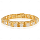 VVS Moissanite 14K Yellow Gold Tennis Bracelet CustomDiamJewel