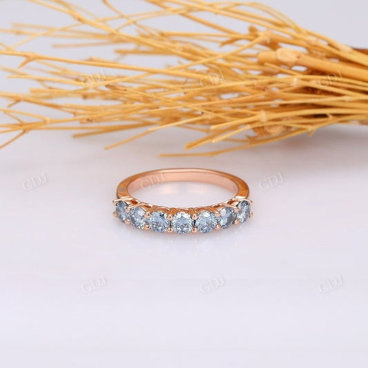 0.7CTW Natural Diamond 7 Stone Round Cut Wedding Band Wedding Band customdiamjewel   