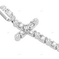 2 Inch Moissanite Flower Cross Pendant hip hop jewelry CustomDiamJewel