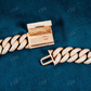 Rose Gold Iced Out Hip Hop Cuban link Chain hip hop jewelry customdiamjewel   