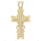 10K Yellow Gold Jesus Crucifix Lab Grown Diamond Cross Pendant Hip Hop Pendent CustomDiamJewel