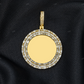 1.90 CTW Baguette And Round Diamond Circle Picture Pendant hip hop jewelry CustomDiamJewel