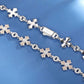 Real VVS Natural Diamond Iced Out Gothic Cross Chain hip hop jewelry CustomDiamJewel