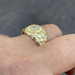14K Solid Gold Vermeil Hip Hop Ring  customdiamjewel   