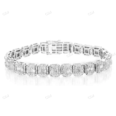 Highest Quality 18K White Gold Bracelet hip hop jewelry CustomDiamJewel