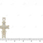 10K Yellow Gold Jesus Crucifix Lab Grown Diamond Cross Pendant Hip Hop Pendent CustomDiamJewel