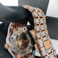 Full Rose AP Round Moissanite Diamond Fully Iced Out Men's Hip Hop Watches customdiamjewel