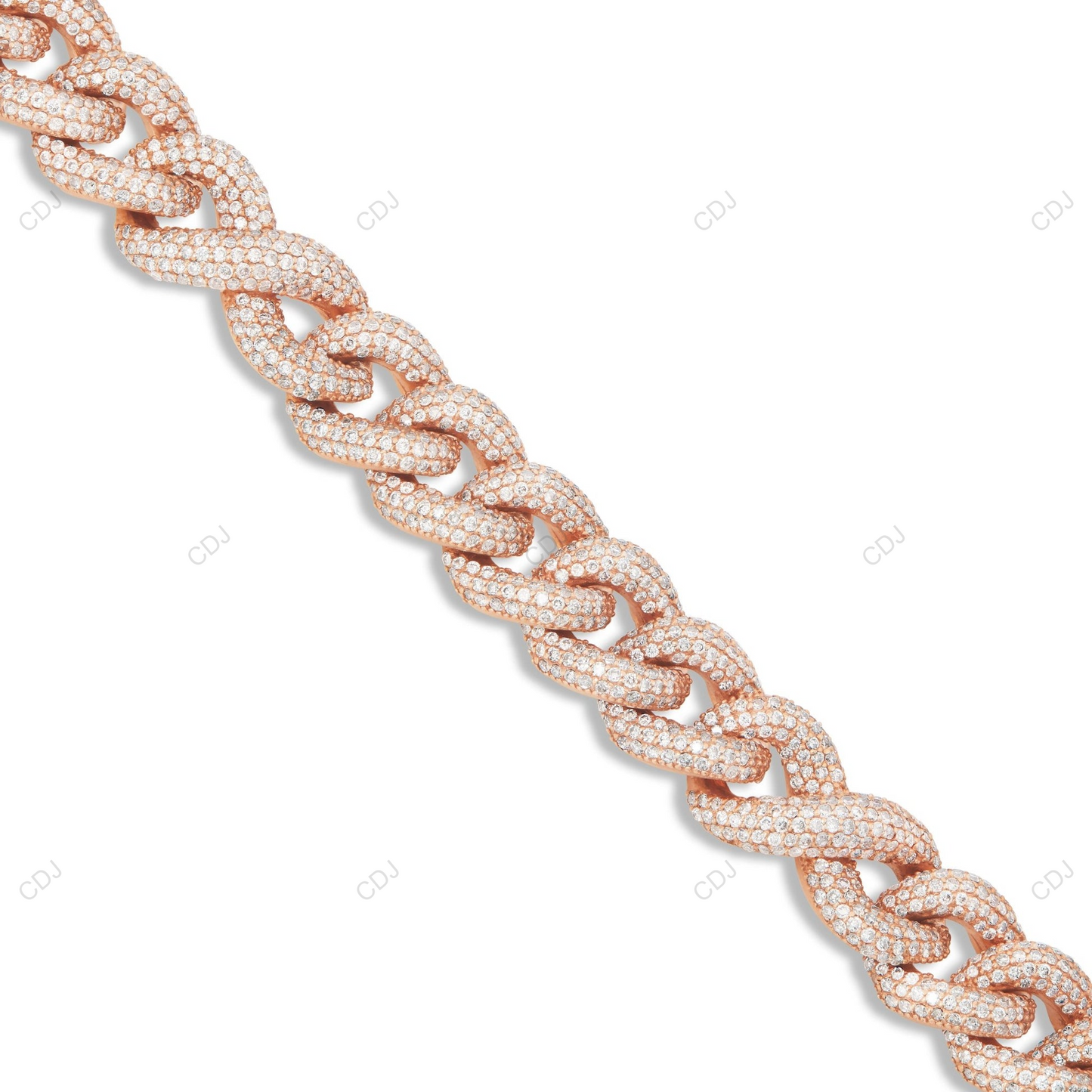 VVS Moissanite 925 Silver Infinity Cuban Link Chain CustomDiamJewel